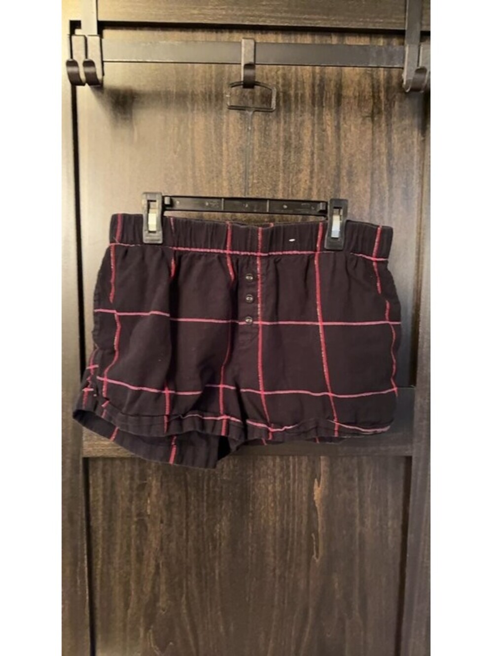 Stars Above Women's Plaid Lounge Shorts Small 0213